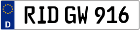 Trailer License Plate